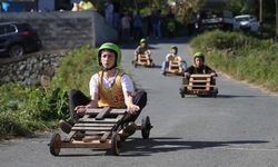 Rize'de tahta arabalar "Laz Ralli"de yarıştı