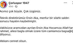 Çorluspor 1947 futbol takımının teknik direktörü Ersin Aka, silahlı saldırıda öldü (2)