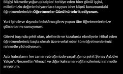 İstanbul -Cumhurbaşkanı Erdoğan'dan 'Öğretmenler Günü' paylaşımı