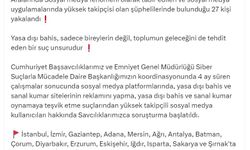 16 ilde 'yasa dışı bahis' ve 'sanal kumar' operasyonu; 27 gözaltı