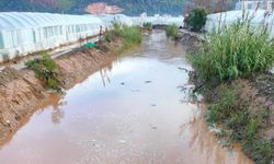 Antalya'da sağanak su baskınlarına neden oldu, Finike- Demre yolu kapandı