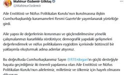 Cumhurbaşkanı Yardımcısı Yılmaz: 'Nüfus Politikaları Kurulu', kapsayıcı ve etkili politikalar üretecek