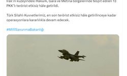 MSB: 13 terörist etkisiz hale getirildi