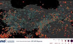 Türkiye'de son iki senede 107 bin deprem meydana geldi