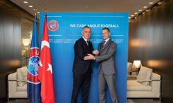 TFF Başkanı Hacıosmanoğlu, UEFA Başkanı Ceferin ile bir araya geldi