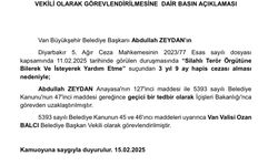 Van Büyükşehir Belediye Başkanı Zeydan, görevden uzaklaştırıldı