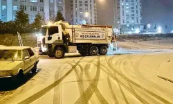 Kayseri Talas'ta kar mesai tam gaz