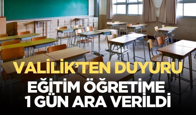 Bartın'da olumsuz hava koşulları nedeniyle eğitime 1 gün ara verildi