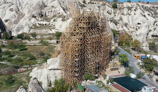 Kapadokya'da Peribacaları Restorasyonla Geleceğe Taşınıyor