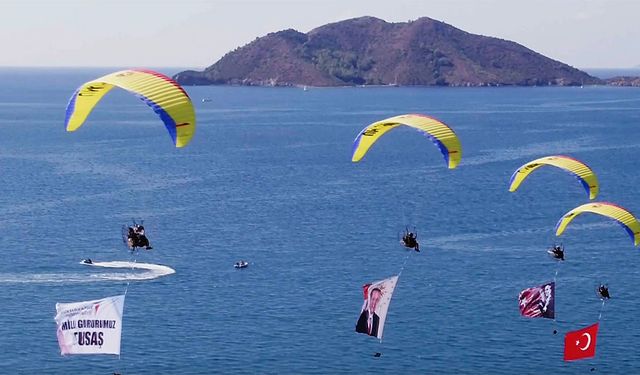 THK Paramotor Ekibinden TUSAŞ’a Destek Uçuşu