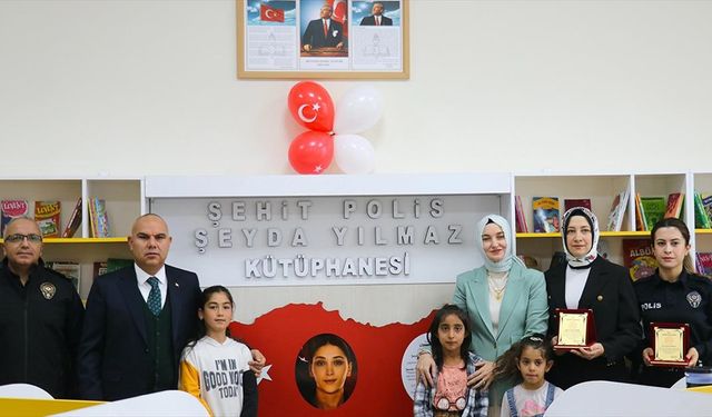 Şehit polis Şeyda Yılmaz'ın adı Ağrı'da meslektaşlarınca yapılan kütüphanede yaşatılacak