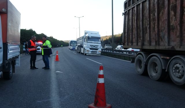 TEM Otoyolu'nda 3 aracın karıştığı kaza; 4'ü jandarma personeli 5 yaralı