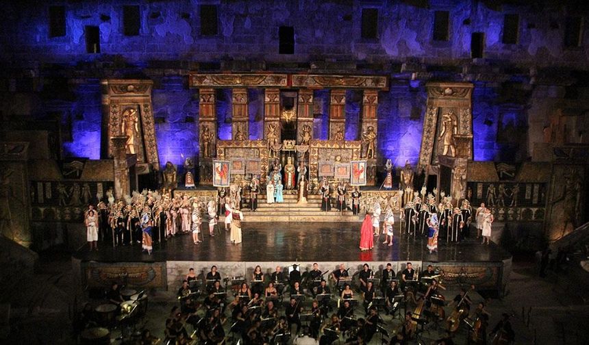 31. Aspendos Opera ve Bale Festivali "Aida" ile Başladı