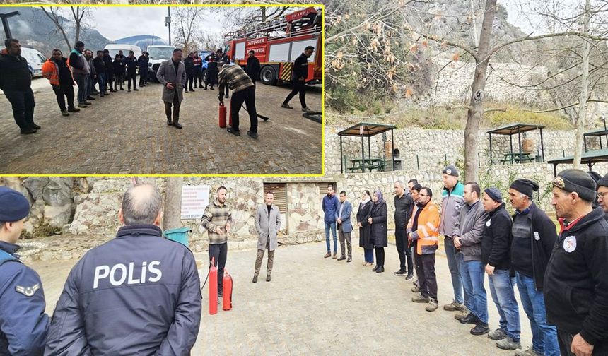 Isparta Sütçüler Belediyesi personeline yangın eğitimi verildi