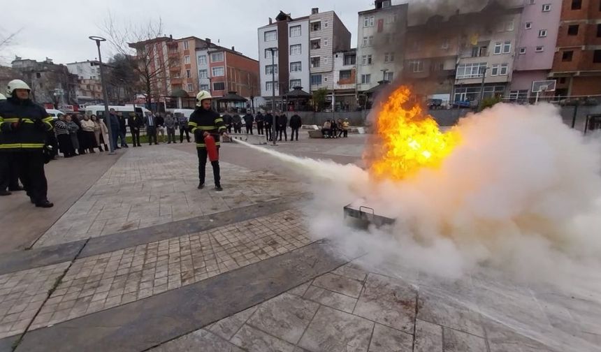 Ordu’da kamu kurumlarına yangın bilinci